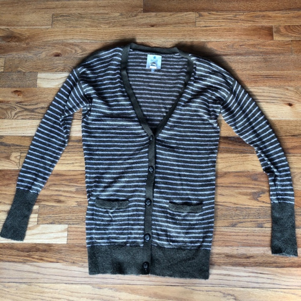 Aerie Olive green cardigan